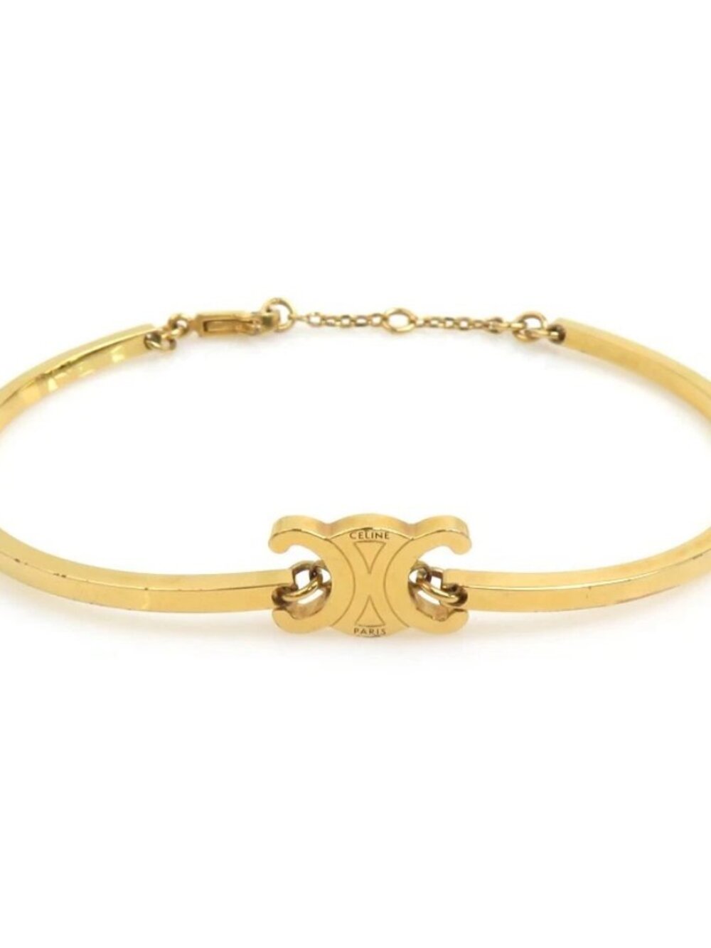 Auth CELINE Bracelet Gold Metal - h32531k a